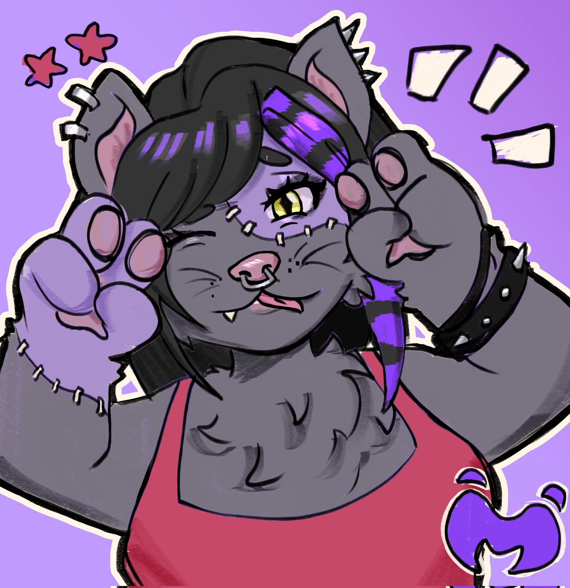 lucrodivve's tweet photo. furry art anyone? 
CRINGETOBER DAY 4 - FURSONA (prompts are from @icryink !!
#cringetober #cringetober2025 #Day4 #Fursona #furryartwork https://t.co/ybPStbc4WL