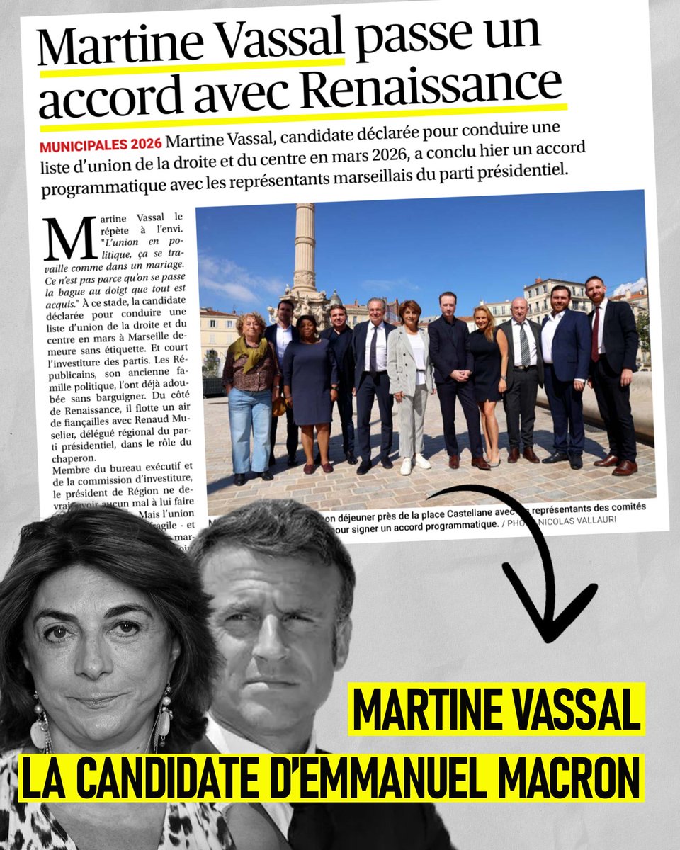 Martine Vassal veut parler aux électeurs de <a href="/Stephane_Ravier/">Stéphane Ravier</a> 
Qu'elle commence par arrêter de supplier les macronistes pour avoir leur investiture !
#Marseille