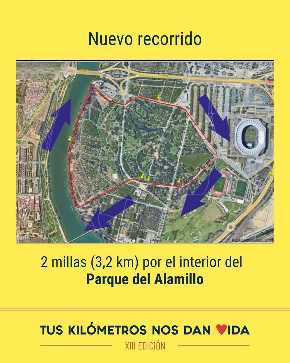 TusKmsDanVida's tweet photo. ¡Atención andarines y fans de las tapas largas y los recorridos cortos!

Este año la carrera será de 2 millas (3,2 km).

Sí, sí… lo has leído bien: más corta que encontrar aparcamiento en Sevilla un Domingo de Ramos🚗🙈.

Así que… ¡no hay excusa! ✨

https://t.co/TVKjCJFDxN https://t.co/uWvTxi41BG