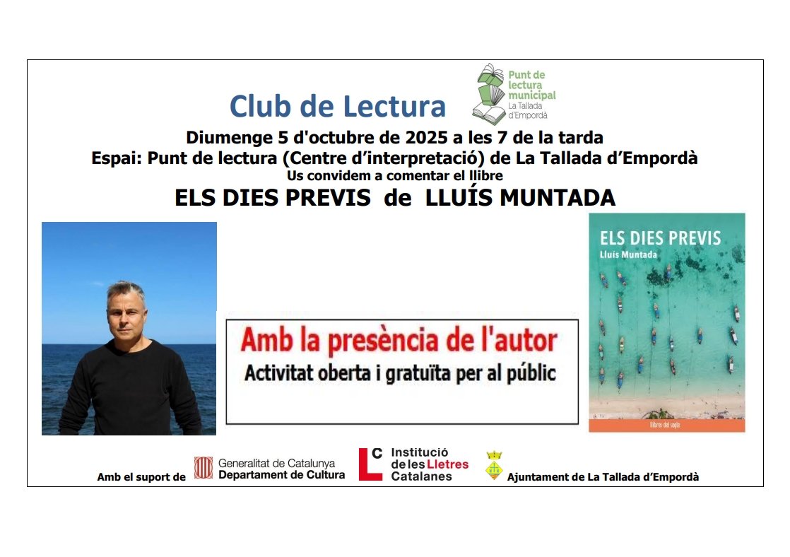 Demà: sortirem i disfrutarem!