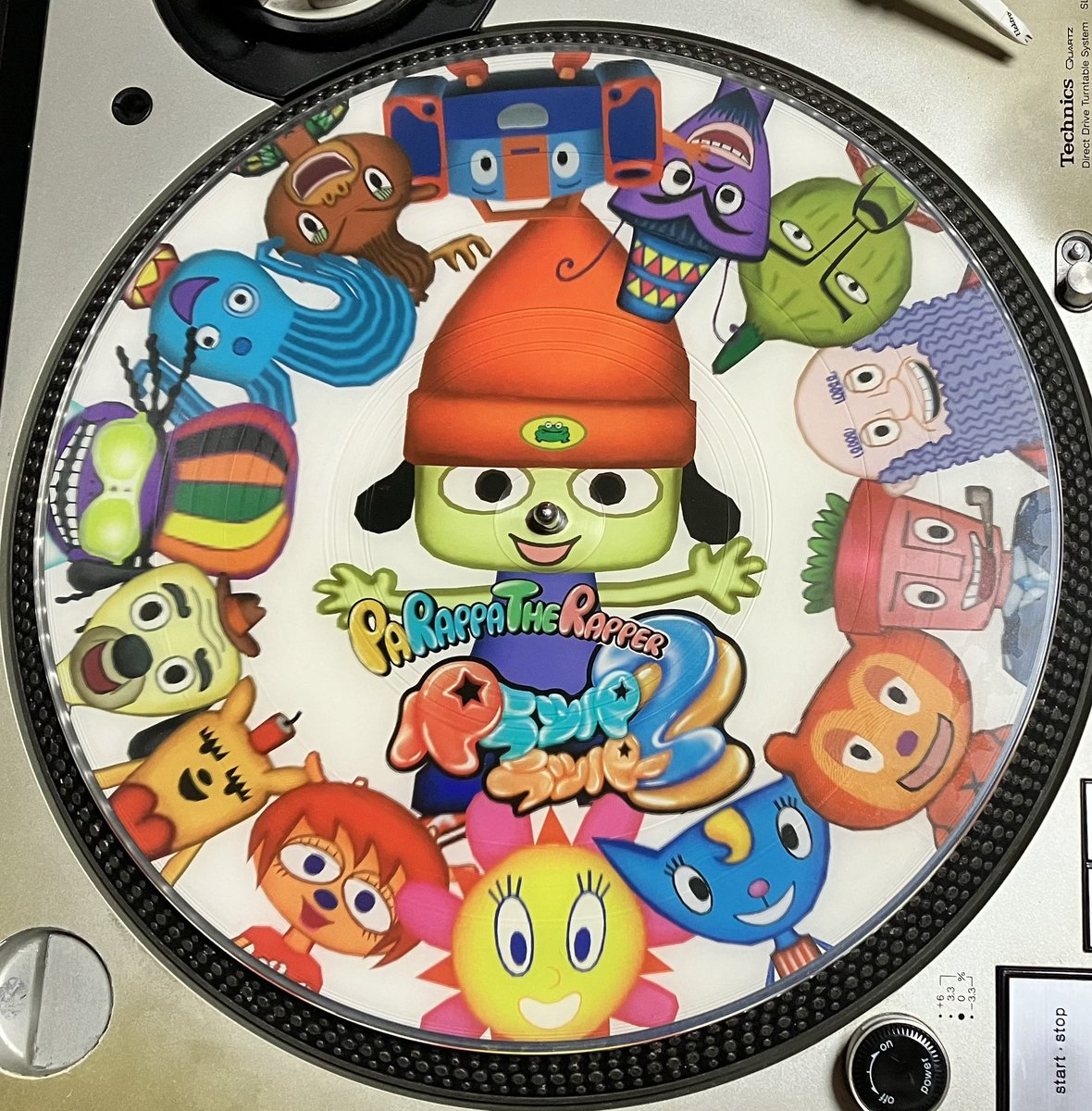 t_arum's tweet image. これ、だいぶ前に中古で買った時点で反った上にビニ焼けしていたんだけど、かわいいからいいや。
#delasoul #tommyboyrecords #picturedisc #parappatherapper