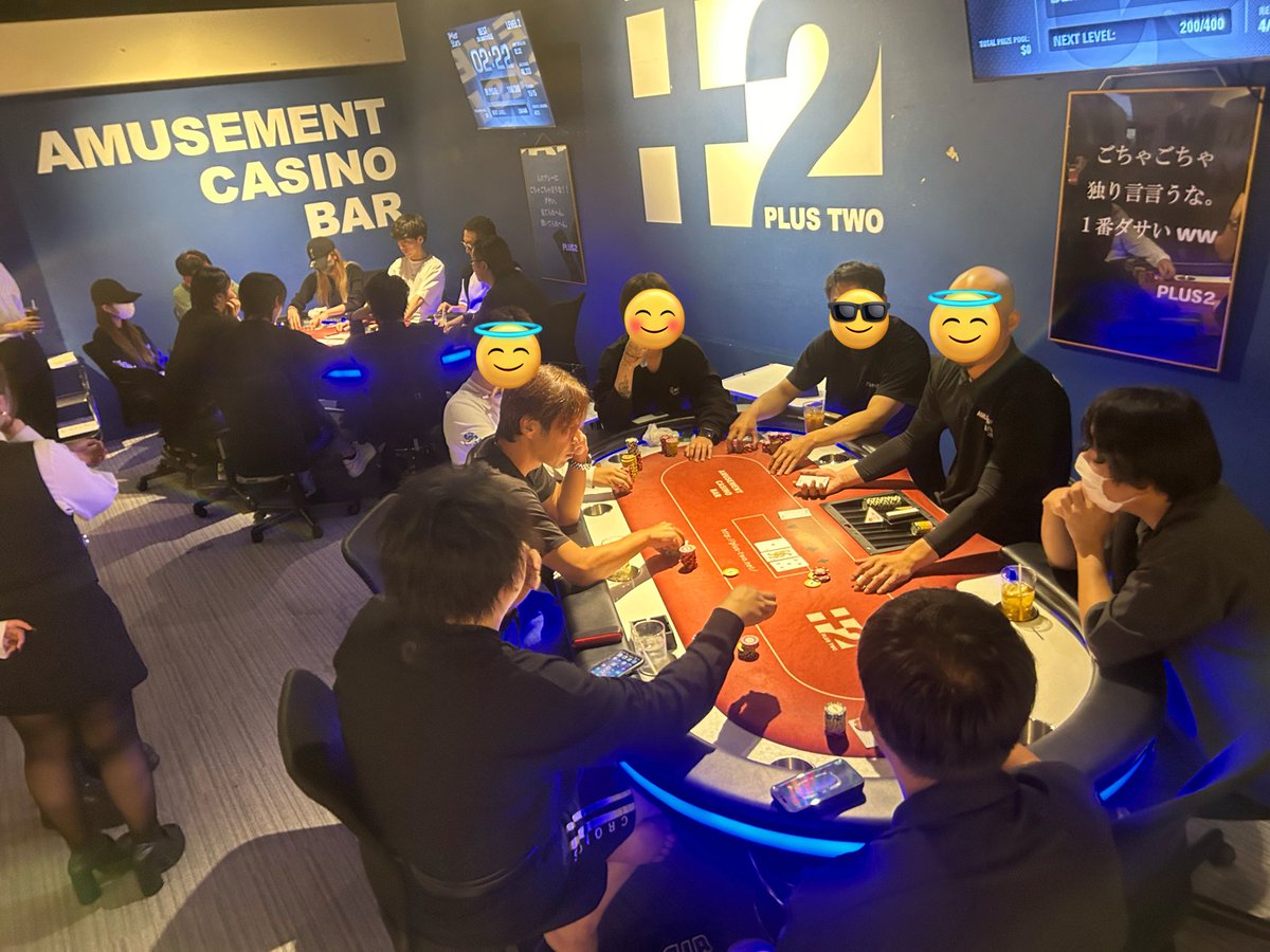 AMUSEMENT CASINO BAR +2(プラスツー) (@plus_two_) on Twitter photo BEST
🔥2テーブルで進行中🔥
まもなく3テーブル目スタートです‼️
アーリーバード🕊️
〇3R開始(19:05)
〇5R開始(20:05)
盛り上がるトーナメントです‼️
沢山のご参加お待ちしてます🙇♀️✨️
カジノゲームもすぐのご案内ですよ‼️
土曜日の夜は楽しみましょう🌃🍻
ご来店お待ちしてます🙇♀️ BEST
🔥2テーブルで進行中🔥
まもなく3テーブル目スタートです‼️
アーリーバード🕊️
〇3R開始(19:05)
〇5R開始(20:05)
盛り上がるトーナメントです‼️
沢山のご参加お待ちしてます🙇♀️✨️
カジノゲームもすぐのご案内ですよ‼️
土曜日の夜は楽しみましょう🌃🍻
ご来店お待ちしてます🙇♀️