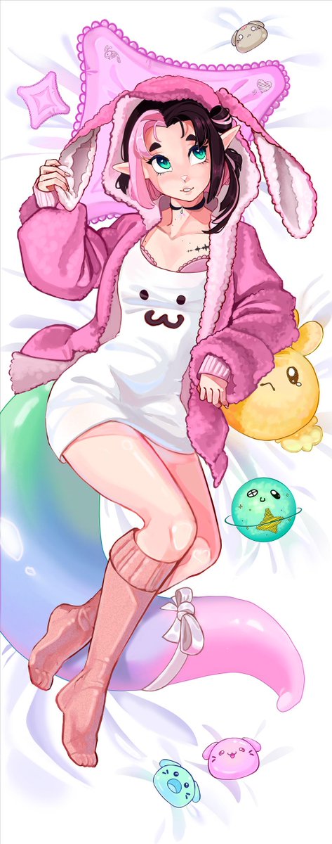 AlmaHeiko's tweet photo. I was honored to draw the bigest pice of merch I do until know for @_Evichu
Love who turned so soft. https://t.co/ipgxh8jZFz
