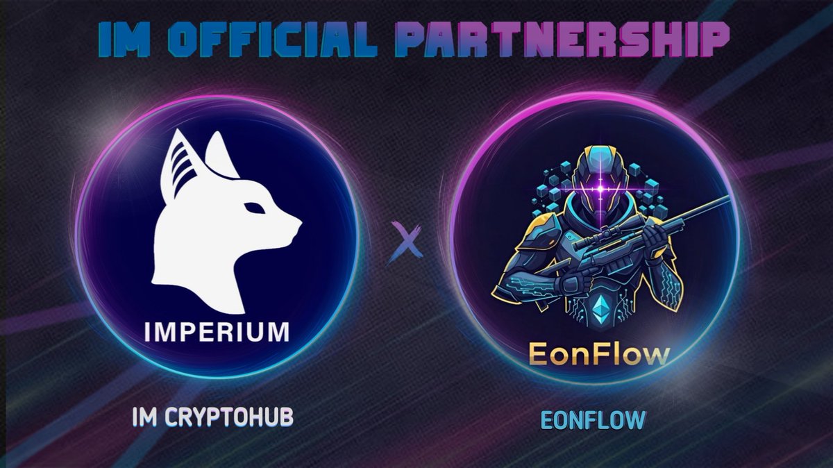 IMCryptoHub's tweet photo. EonFlow is the next 
evolution in DeFi trading technology. Our cutting-edge ecosystem combines AI-powered trading bots, revenue sharing mechanisms, and community governance to create the most advanced automated trading platform on Ethereum. Built for traders who demand speed, security, and profits.

📱Website:
https://t.co/c9dtKMPv0t

📱X:
https://t.co/xBjCOw7oYZ

📱Telegram:
https://t.co/2tDq02DuzD

📌Contract address
0x4e4b2CEe58C56Da31B332a1De0A538e550221539