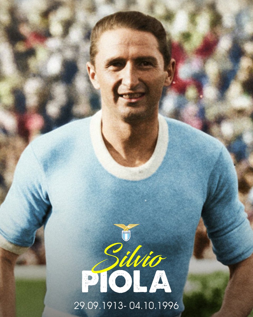 29 anni fa ci lasciava Silvio Piola, il più grande marcatore nella storia della Serie A 🩵

#AvantiLazio