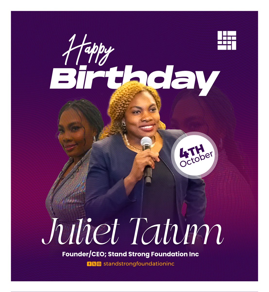 StandStronglnc's tweet photo. If love and compassion was a person you would best fit in. Today we join the many you have impacted and inspired to celebrate you.

Happy birthday to our esteemed CEO and Founder @juju_09216

We welcome you to another season of greater impact and purpose... Amen

#HappyBirthday https://t.co/qhPqn1z0xN