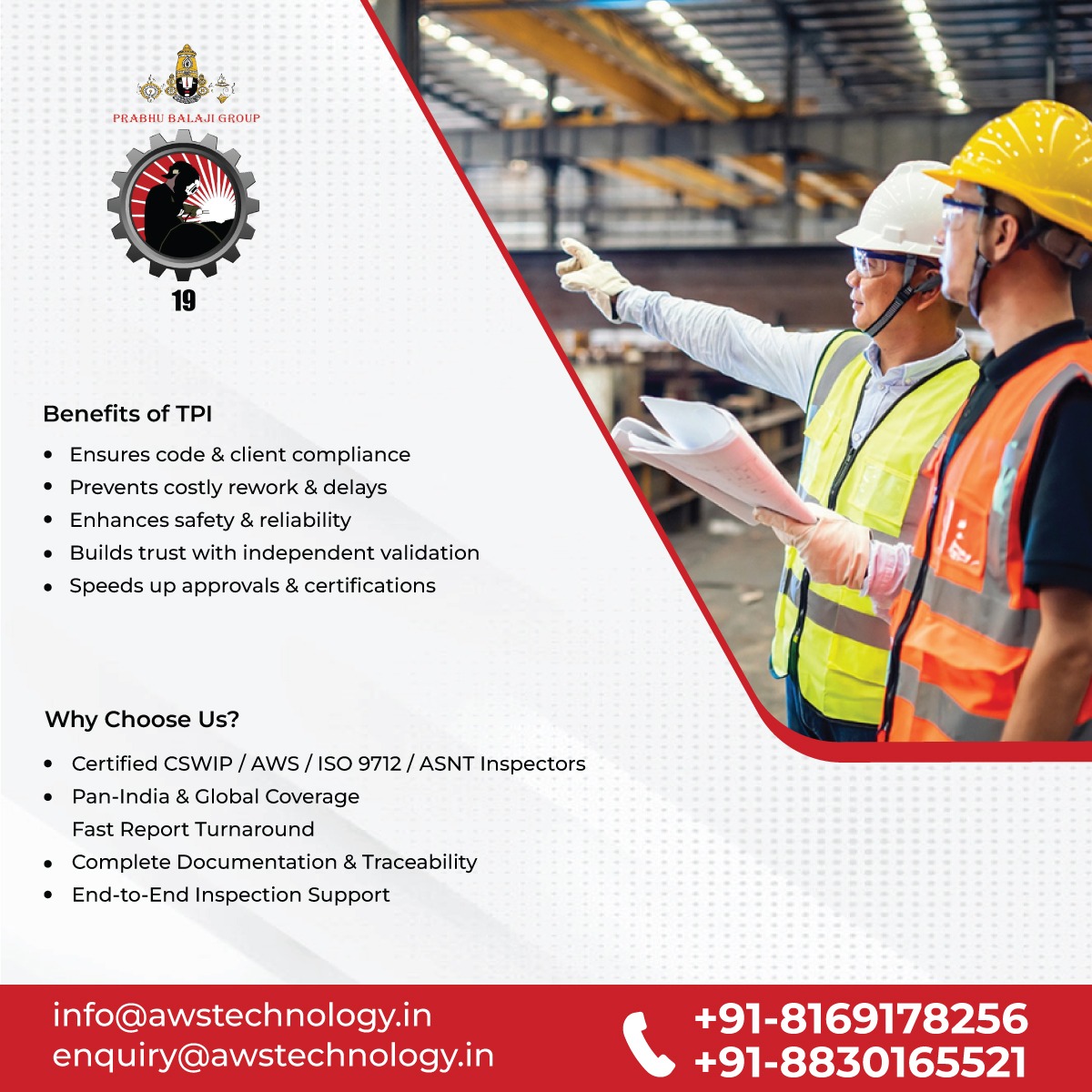AWS_Tech_Center's tweet image. Third-Party Inspection Services

✔️ ASME, ISO, AWS, ASTM compliance
✔️ Independent &amp;amp; reliable inspections
✔️ Serving Oil &amp;amp; Gas, Power, Railways, Shipbuilding &amp;amp; more

📞 +91-8169178256 | ✉️ enquiry@awstechnology.in

#Inspection #QualityControl #IndustrialStandards #ASME #ISO #AWS