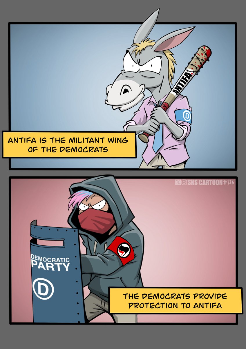 The relationship between the Democratic Party and Antifa in a nutshell👇