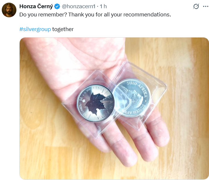 honzacern1's tweet photo. 🧵1/
🚨 OFFICIAL: Silver Krugerrands are SOLD OUT at Rand Refinery, South Africa.
No new supply for two weeks.
#SilverSqueeze #StackerNews ⚡ https://t.co/MO20uAlFQk