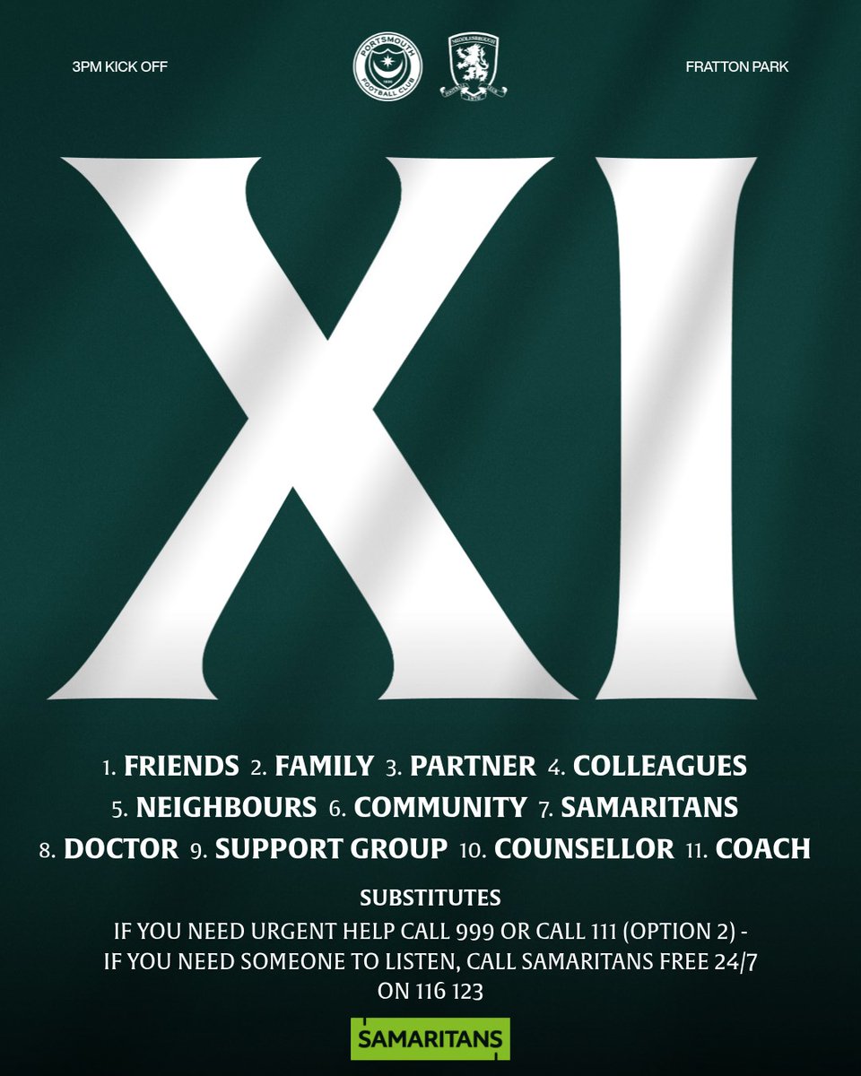 Ahead of World Mental Health Day, we are supporting @Samaritans 💚

You are not alone - reach out to your support team ❤️

#WorldMentalHealthDay
