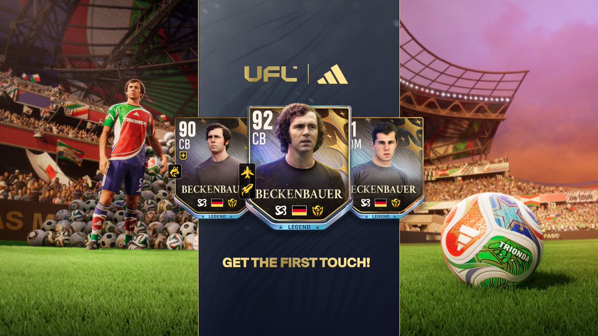 adidasfootball's tweet image. play with Trionda and pack The Kaiser! now live in @UFLgame 🤝
play UFL on PS5 and Xbox Series X|S! 🔗