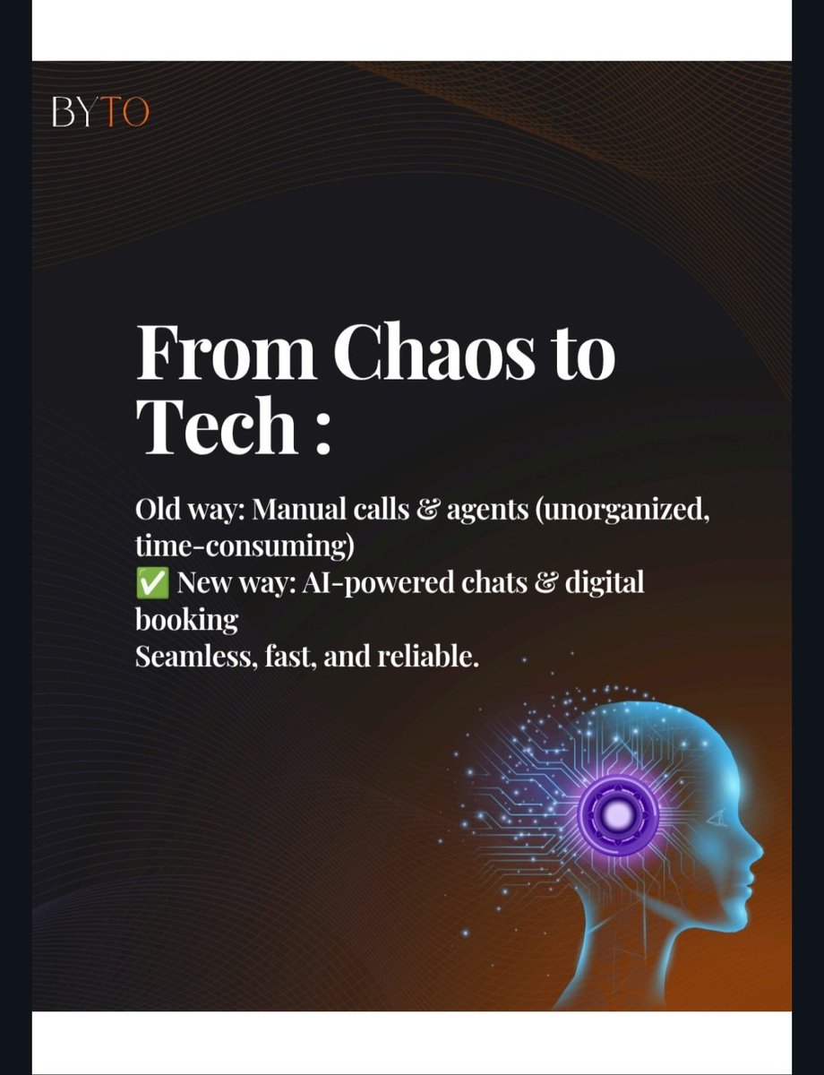 byto_official's tweet image. Stop the manual chaos! BYTO is transforming logistics with technology and building India's trusted aggregator.
Book a truck in just a few clicks. 
Experience seamless, fast, and reliable transport. Book now!

#BYTO #LogisticsTech #IntraCityTransport #RealTimeTracking