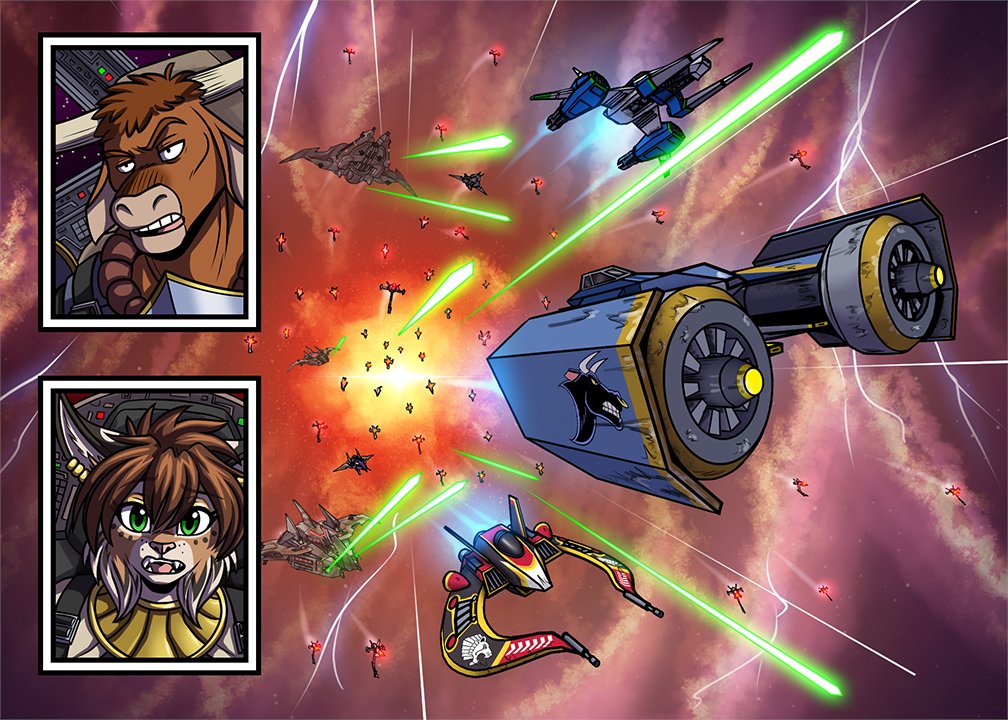 Page 91 of Lancer: The Knights of Fenris has been posted at LancerComic.com . First time reading? Get started here: lancercomic.com/comic/chapter-… . Lancer is a sci-fi adventure #webcomic set in the animal kingdom. #LancerComic