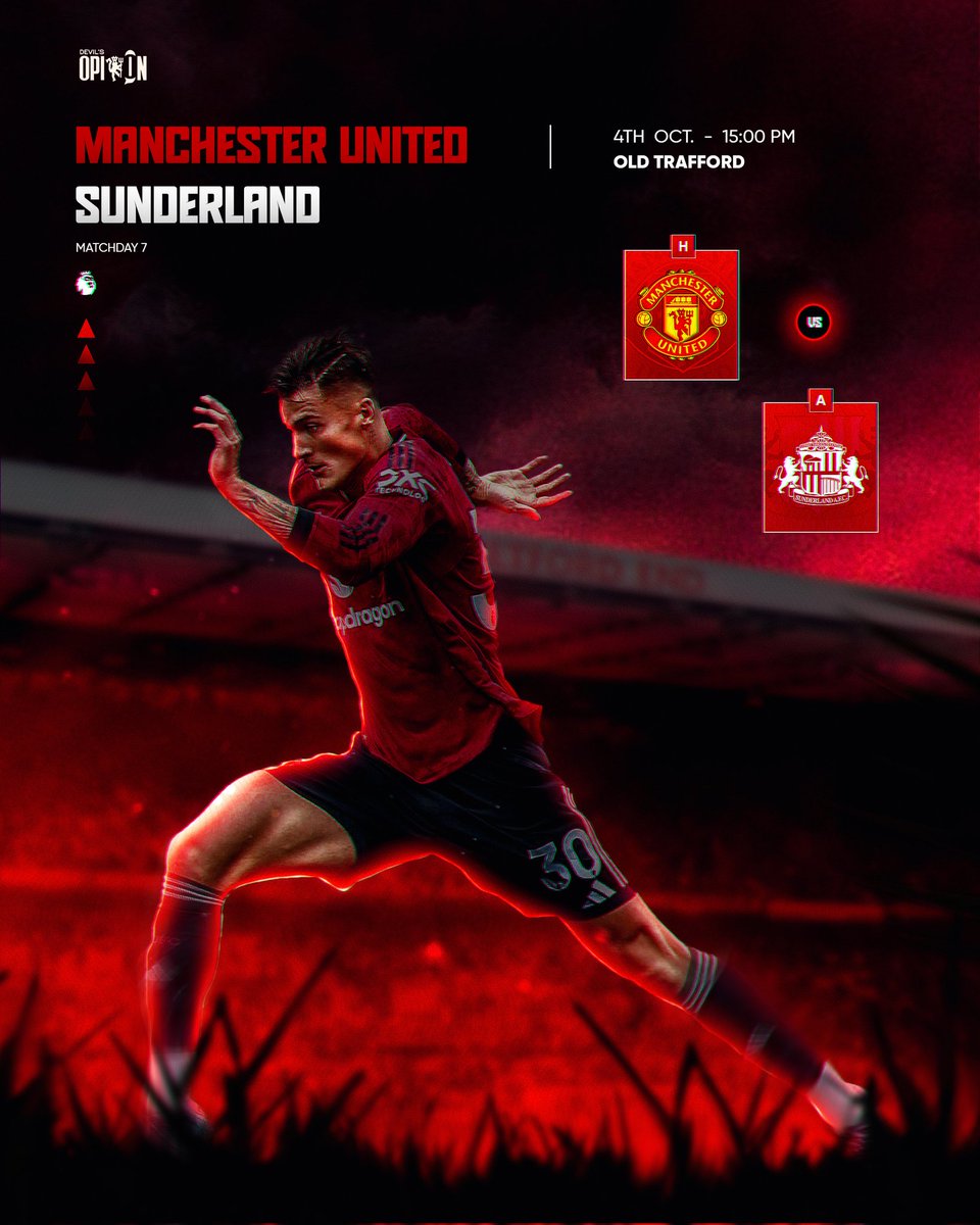 TnisGrafix's tweet image. Matchday poster 🎨 @Adevils_opinion

I&apos;m open to freelance / fulltime opportunities 
#smsports #MATCHDAY #photoshop #MUNSUN