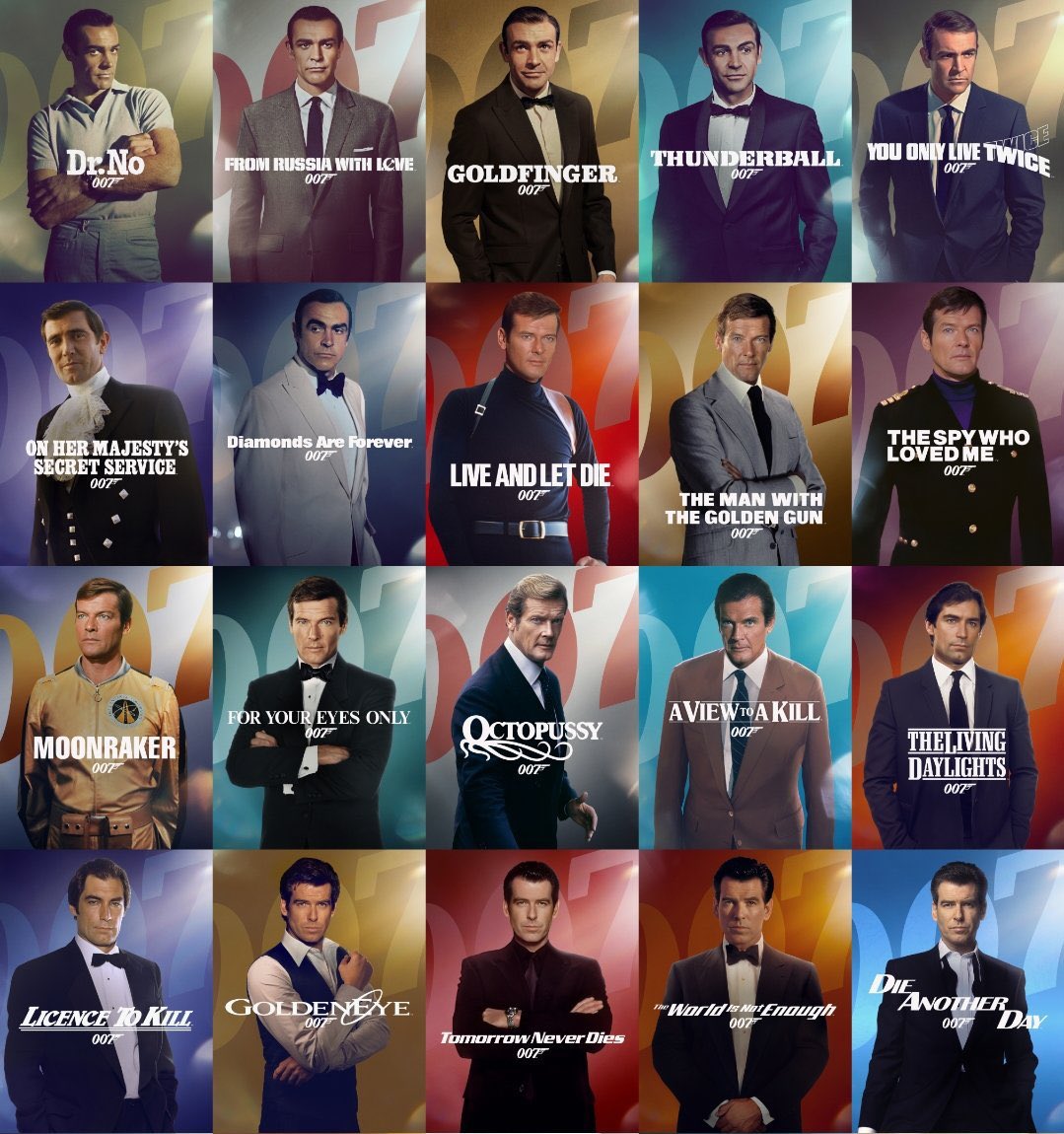 Animated GIF of James Bond poster edit removing gun