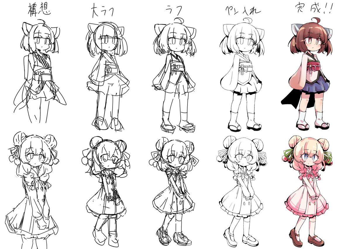 東北きりたん 「絵あげてなさ過ぎて危機感を感じたのできりしゅお立ち絵のラフ～完成のあげます」|しゅー㌧のイラスト
