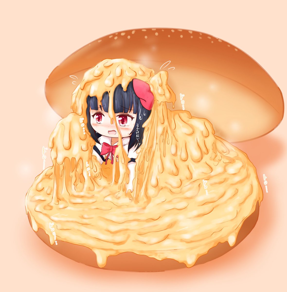 シュークリームとチーズ塗れの琉奈ちゃんは描いてた 