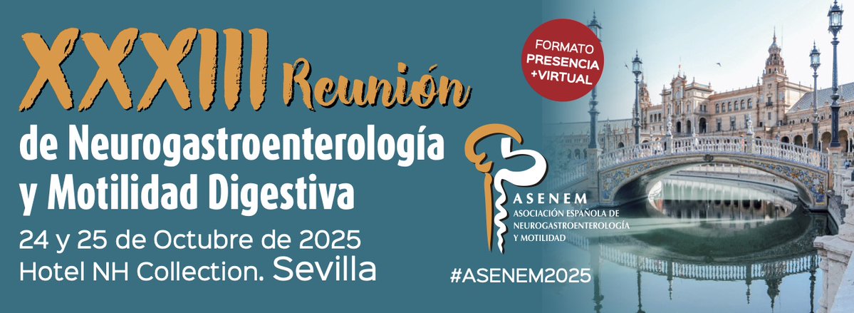 ASENEM (@asenem_) on Twitter photo El 24-25 nos volvemos a ver, esta vez en Sevilla.
¡Es el momento más esperado del año!. Espacio para la ciencia, pero sobre todo encuentro para nuevos y viejos amigos. ¡Inscripciones disponibles!
👉asenem.org/congress/ #ASENEM2025 <a href="/esnm_eu/">ESNM.eu</a> <a href="/sepdigestiva/">Sociedad Española de Patología Digestiva (SEPD)</a> <a href="/aegastro/">Aegastro</a> <a href="/bocemtium/">Bocemtium</a> El 24-25 nos volvemos a ver, esta vez en Sevilla.
¡Es el momento más esperado del año!. Espacio para la ciencia, pero sobre todo encuentro para nuevos y viejos amigos. ¡Inscripciones disponibles!
👉asenem.org/congress/ #ASENEM2025 <a href="/esnm_eu/">ESNM.eu</a> <a href="/sepdigestiva/">Sociedad Española de Patología Digestiva (SEPD)</a> <a href="/aegastro/">Aegastro</a> <a href="/bocemtium/">Bocemtium</a>
