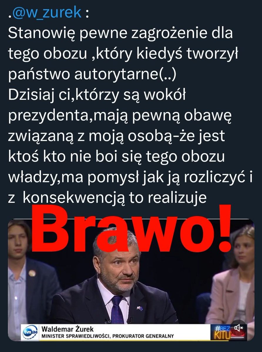 🤍❤️DUMA , ŻE STANOWI PAN <a href="/w_zurek/">Waldemar Żurek</a> ZAGROŻENIE DLA TYCH, KTÓRZY WRESZCIE CZUJĄ , ŻE NADCHODZI prawo i sprawiedliwość‼️
📢 Wreszcie idealna osoba na właściwym stanowisku💪💪
Wreszcie nadszedł ➡️ #CzasRozliczenia ‼️