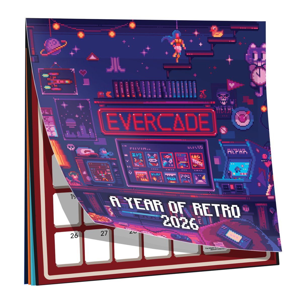 FunStockGames's tweet image. Plan 2026 in style with this exclusive Evercade calendar, full of nostalgia! 😍 

Pre-order now: funstock.co.uk/collections/ev…