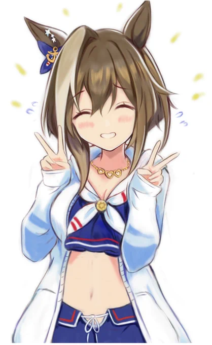 えへ顔だぶるぴーすのしゅばち描いた。