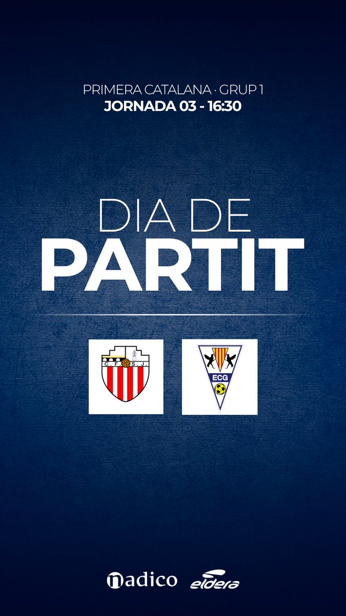 #MatchDay⚽️⚪️🔵

👉🏻 Avui visitem La Garrotxa 🙌Avui visitem la casa de <a href="/cfstjaume/">C.F. Sant Jaume de Llierca</a> . 

Fins al final💪 A pels +3! 

Som-hi Esport Club Granollers 👏

#BategaEsportClub💙