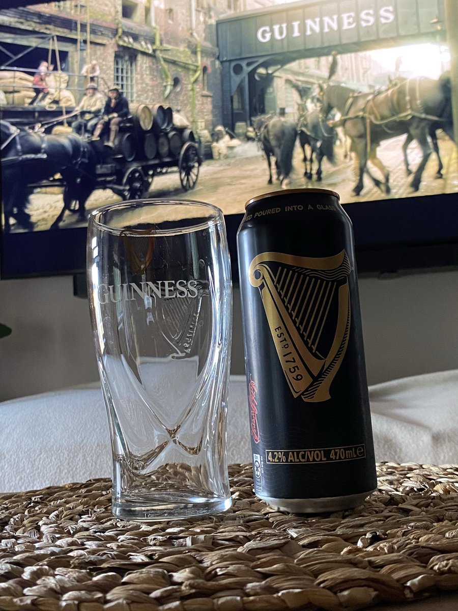 back_2basics's tweet image. Watching @HouseofGuinness whilst partaking in a pint of @GuinnessIreland