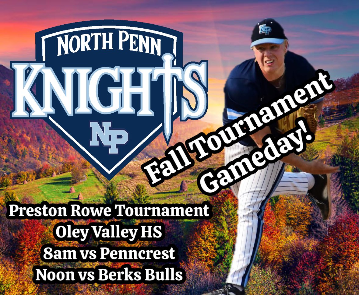 NPKnights's tweet image. It’s the undercard before tonight’s NLDS! Fall tournament action in the Oley Valley as the Knights head to Berks County for the Preston Rowe Memorial Tournament. Games at 8am and Noon. 🍁⚔️🍁
#PR8