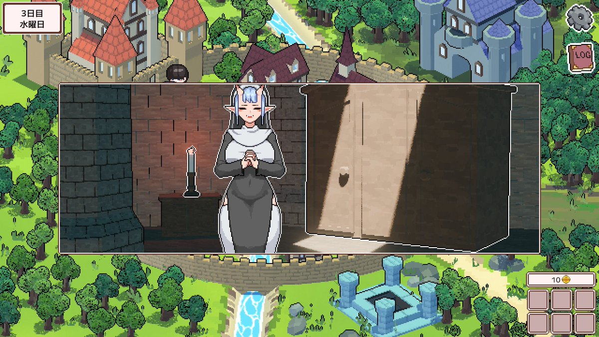 chibicode280's tweet image. 魔王を倒すためには、多くの人々の助けが必要です。
#screenshotsaturday #indiedev #pixelart #ドット絵