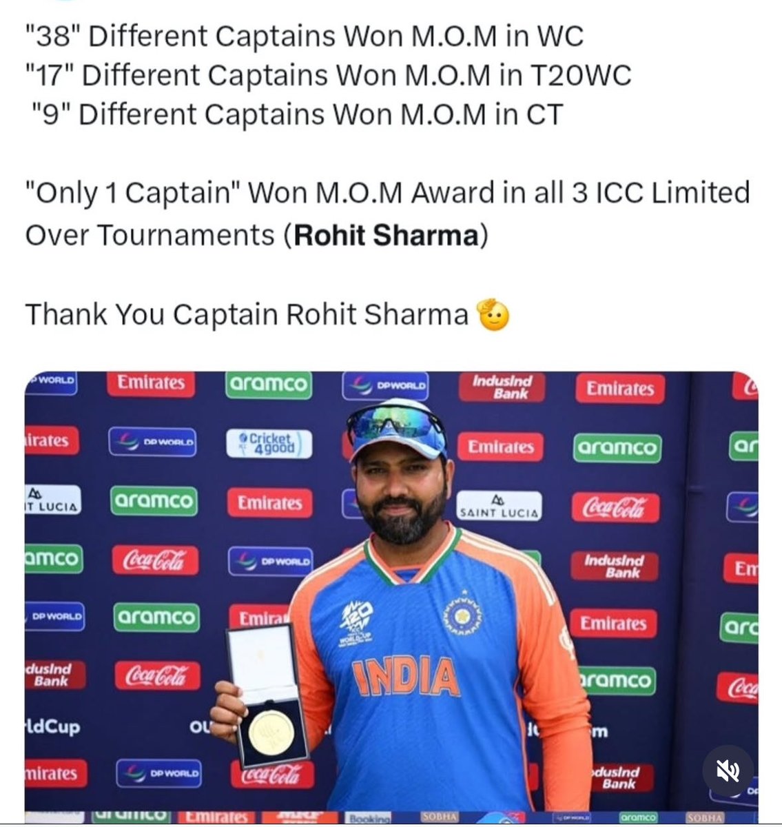 ChandelSahil1's tweet photo. @ImRo45 The goat. Best captain #mrselfless #BCCI #bringbackrohitsharma #RohitSharma #indiancaptain #IndianCricketTeam #india https://t.co/JNE8Ro7DxM