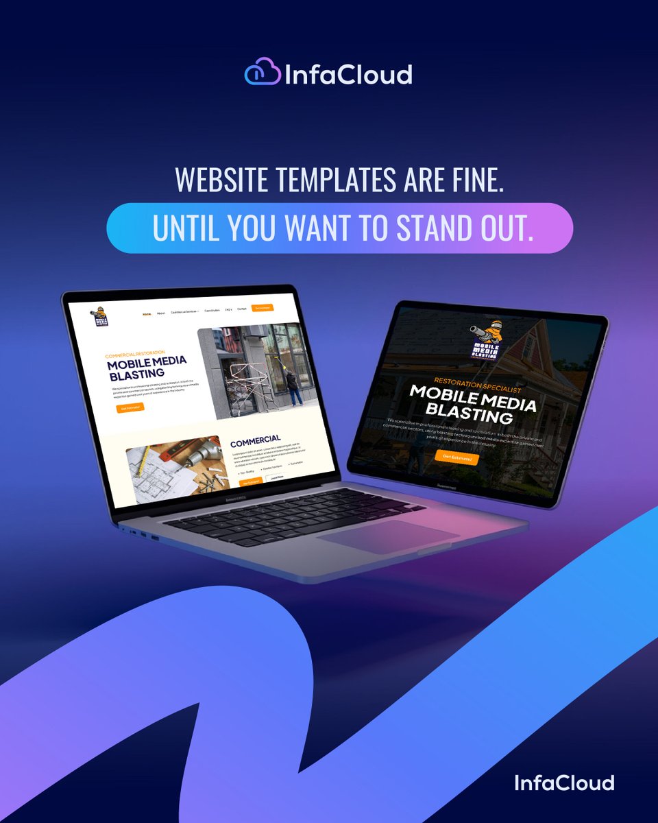 Website templates are fine… until you want to stand out.

With InfaCloud, you get a website built for your brand — not a cookie-cutter template.

🌐 infacloud.com
📧 support@infacloud.com
📱 07356233281

#WebDesign #CustomWebsite #StandOutOnline #InfaCloud #WebsiteDeve