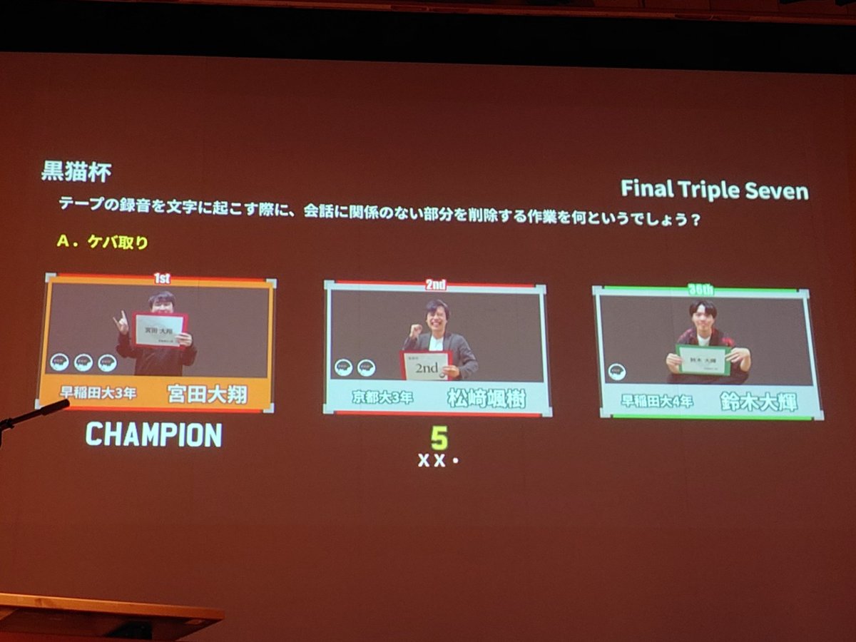 ABlackCatcup's tweet photo. 黒猫杯🐈‍⬛

熱戦を制し優勝したのは
ペーパー1位 宮田大翔！！！

#黒猫杯q https://t.co/5QqCWRdq2X