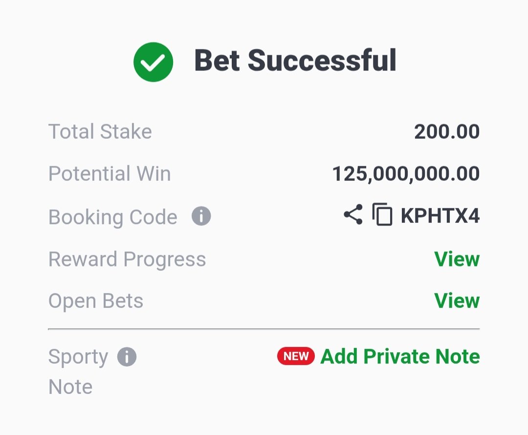 Chiz_Ice's tweet photo. 1ST HALF OVER 0.5
100K ODDS KPHTX4

ALL START BY 3PM
MY EDIT 500+ ODDS PVH260

PLAY, EDIT OR FLEX
✅️🍏🙏

@Kingkuti_ @plutostats @Lexybabs @jeffre__ @EmyAdooh @Tee4real_ @TonyTon18203537 @Joshkin48 @___martella @Ekitipikin @LouieDi13 https://t.co/fv3Vxs6T1I