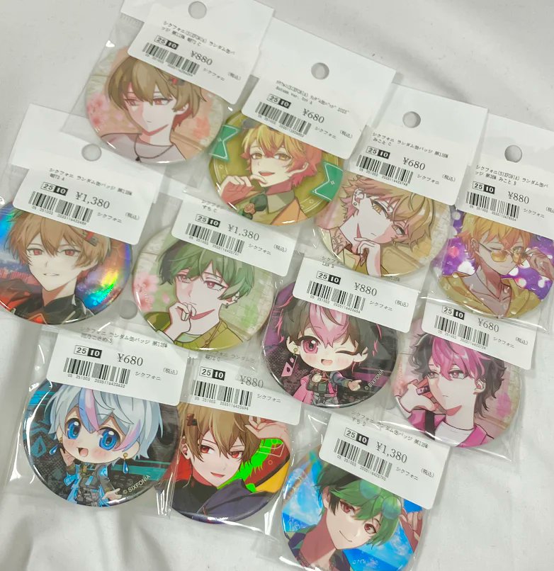 シクフォニ』より 各種缶バッジお買取りしました🌷 MAP【P棚】にて展開