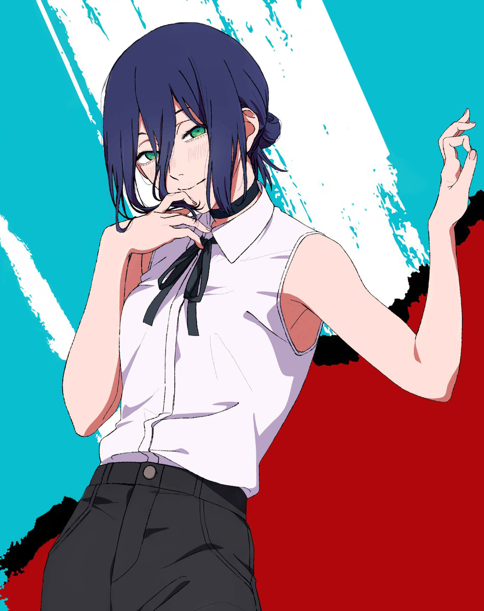 Cleaned up the new Reze illustration from the latest Animage