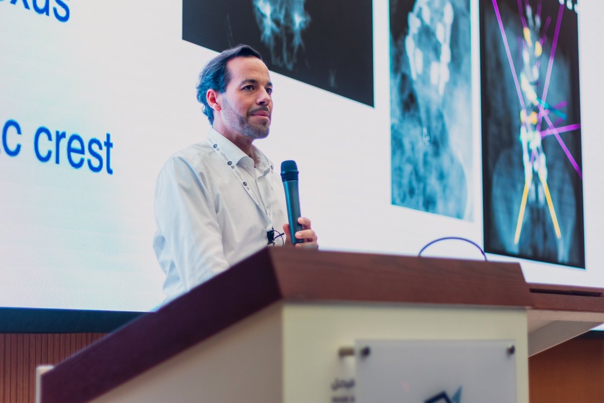 Spine_iau's tweet photo. 🛠️🧠 Prof. Nicolai El Hindy presents Prone TransPsoas (PTP) – Single Position Surgery, showcasing this innovative lateral lumbar approach performed in the prone position, with a focus on surgical efficiency, anatomical access, and clinical outcomes. https://t.co/1G61Lgvt4t