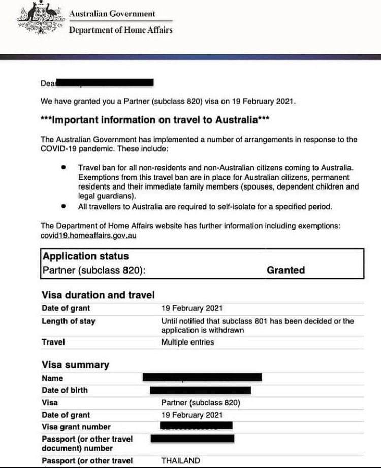 AinaEoptravels's tweet image. Well done to our client from Thailand = who had her Temporary Partner Visa (Subclass
820) granted last Friday!
#spousevisa
#partnervisa #migrationagent #defactovisa #happycouple #visagranted