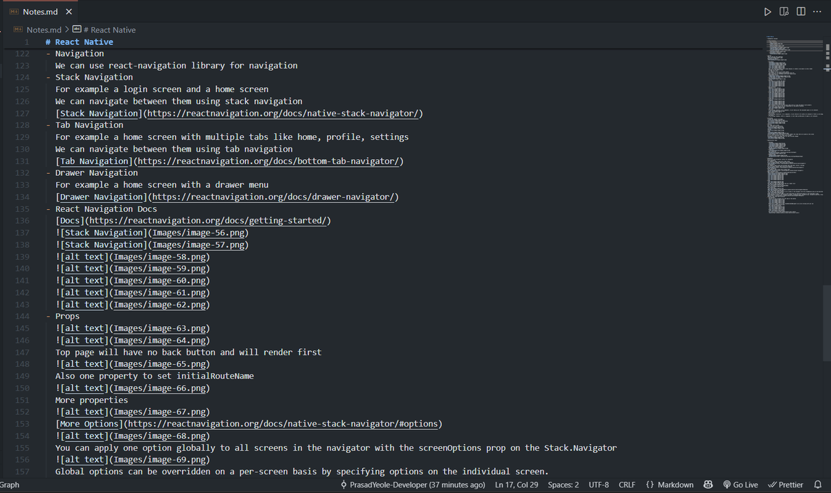 Prasad_Yeole_'s tweet image. Day 66 - React Native ☑️

- Basics: JSX, components, props, state, lifecycle
- Styling: Flexbox, StyleSheet, inline
- Lists: ScrollView, FlatList
- I/O: TextInput, Button, TouchableOpacity, etc.
- Navigation: Stack, Tab, Drawer &amp;amp; props
#100DaysOfCode #ReactNative #buildinpublic