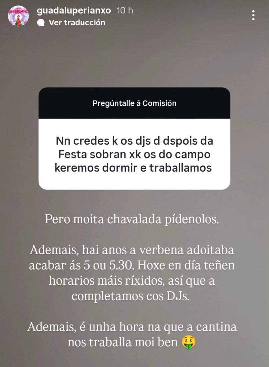 "(...) a chavalada pide (...)" pero a festa e para TODOS, non sólo para que chavalada faga botellón, non sólo para que os maiores bailen na orquesta, non sólo para que os pequenos vaian ás atraccións, non sólo para que outra xente faga o que os estereotipos din que fan, non ...