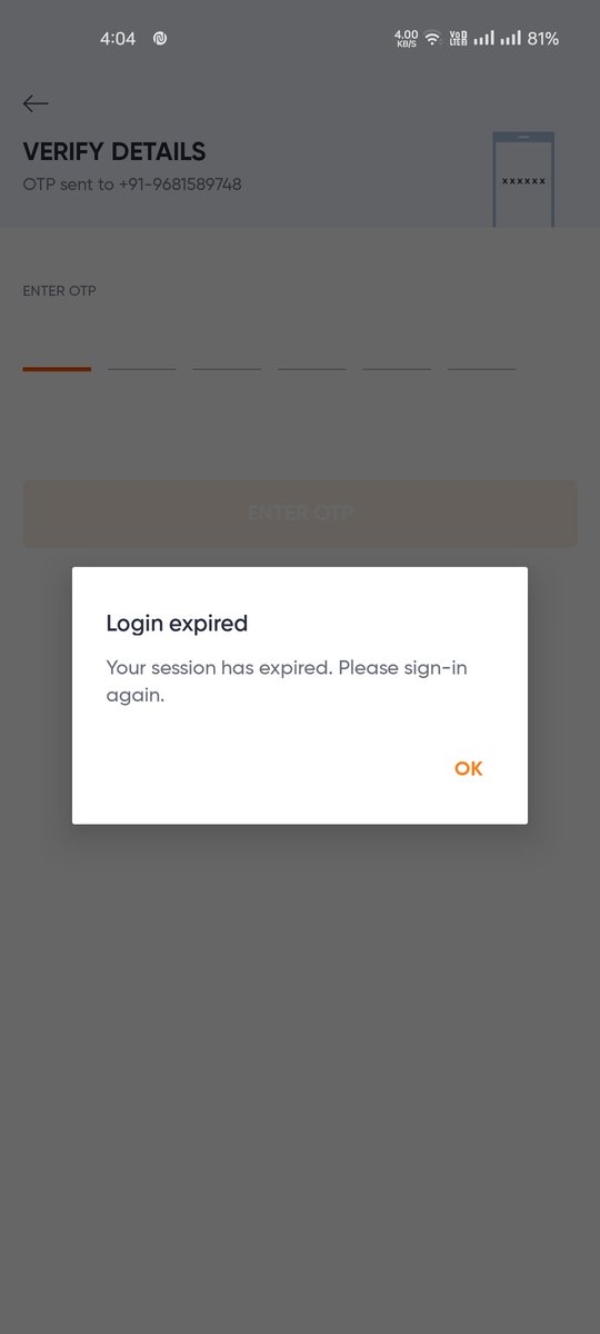 Aakashgpt's tweet photo. @Swiggy unable to login to my account. Please help. https://t.co/QbXT9TlpfA