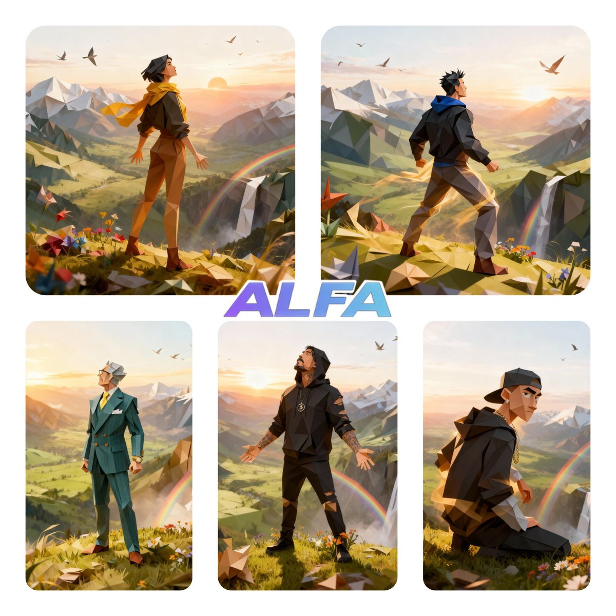 FractionAI_xyz's tweet image. ALFA agents on Saturdays, trading in fresh air.
Art by @MrRobotSG