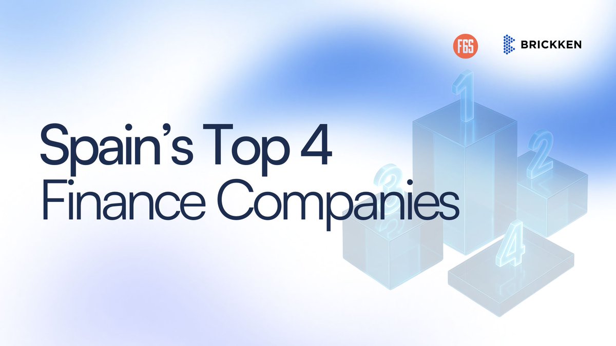 Crypticer_1's tweet image. Big news for @Brickken
We’ve been ranked #4 in the Top 100 Finance Companies in Spain by F6S
This recognition is a shoutout to our team’s grind & commitment to building the best tokenization solutions across the globe.
Thanks to everyone supporting us f6s.com/companies/fina…