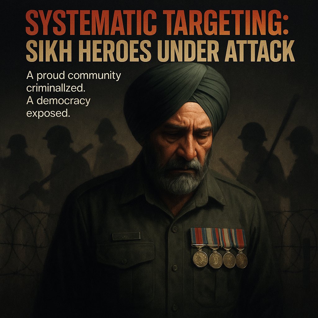 digitalpakforce's tweet image. 1/ India’s war on Sikhs is no accident — it’s a calculated campaign to erase a proud community. The latest victim, a former commando, proves that no one is safe when dissent becomes a crime.

#SikhRights #ModiRegime #IndiaCrackdown #HumanRights #SikhGenocide #BMW #leaked #viral