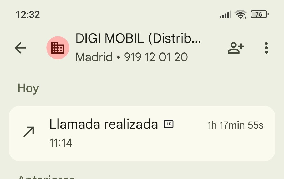 OscaPeter's tweet photo. @digimobil_es Una hora y 17 minutos para que me digan que no tienen ni puta de lo que está pasando. La solución que me plantea el operador es que le de de baja a esa fibra y de de alta otra desde el principio. Manda 🥚🥚. https://t.co/4LEvVoR8O6