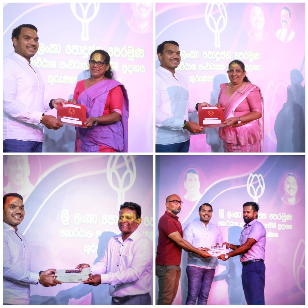 RajapaksaNamal's tweet photo. Strengthening our grassroots network in #Kurunegala, appointment letters were presented to the new Divisional Organizers of the #SLPP today at the Divisional Council auditorium. https://t.co/cJi0NBkE67
