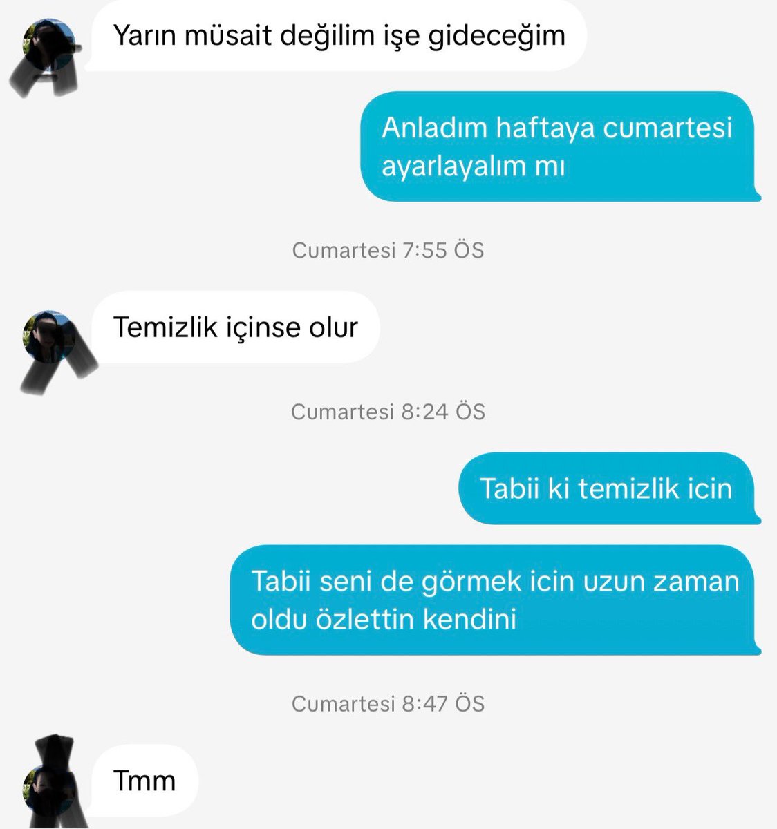 Geçen hafta sözleştiğim temizlikçi kadın bugün geldi. Kadın evli. Mesajlarda temizlik için gelirim diyordu. 2 saattir sikiyorum.