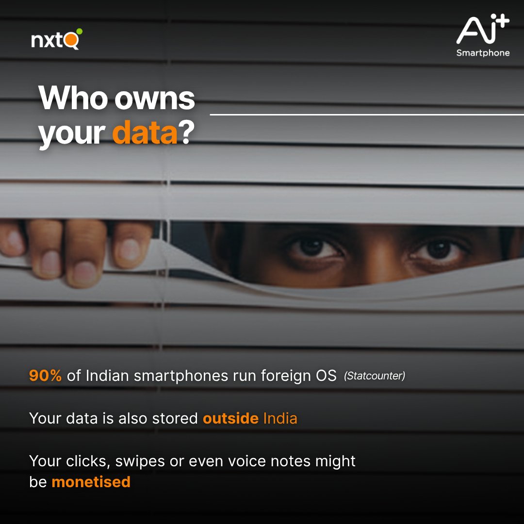NxtQuantumOS's tweet image. Why let someone else hold the keys to your digital life? With NxtPrivacy Dashboard, privacy isn’t just a promise, it’s the new normal.

[NxtQuantum OS, Ai+ Smartphone, Add a Plus, NxtPrivacy Dashboard]