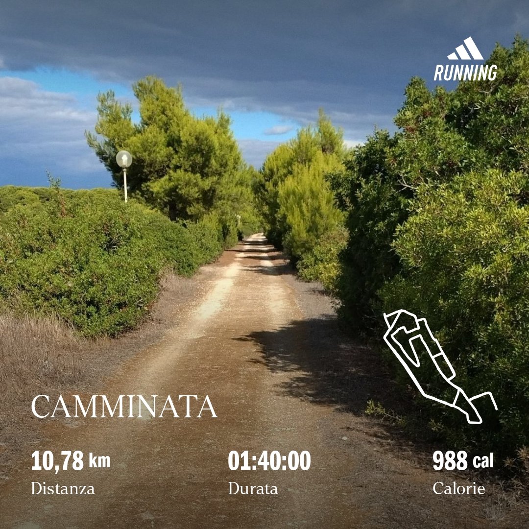 Ho recuperato qualche chilometro dopo 3 giorni di pioggia 🏃