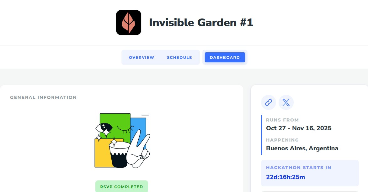 thezkoracle's tweet image. Just got the green light for Invisible Garden #1 😁 Let&apos;s do this @devfolio @invisiblgarden