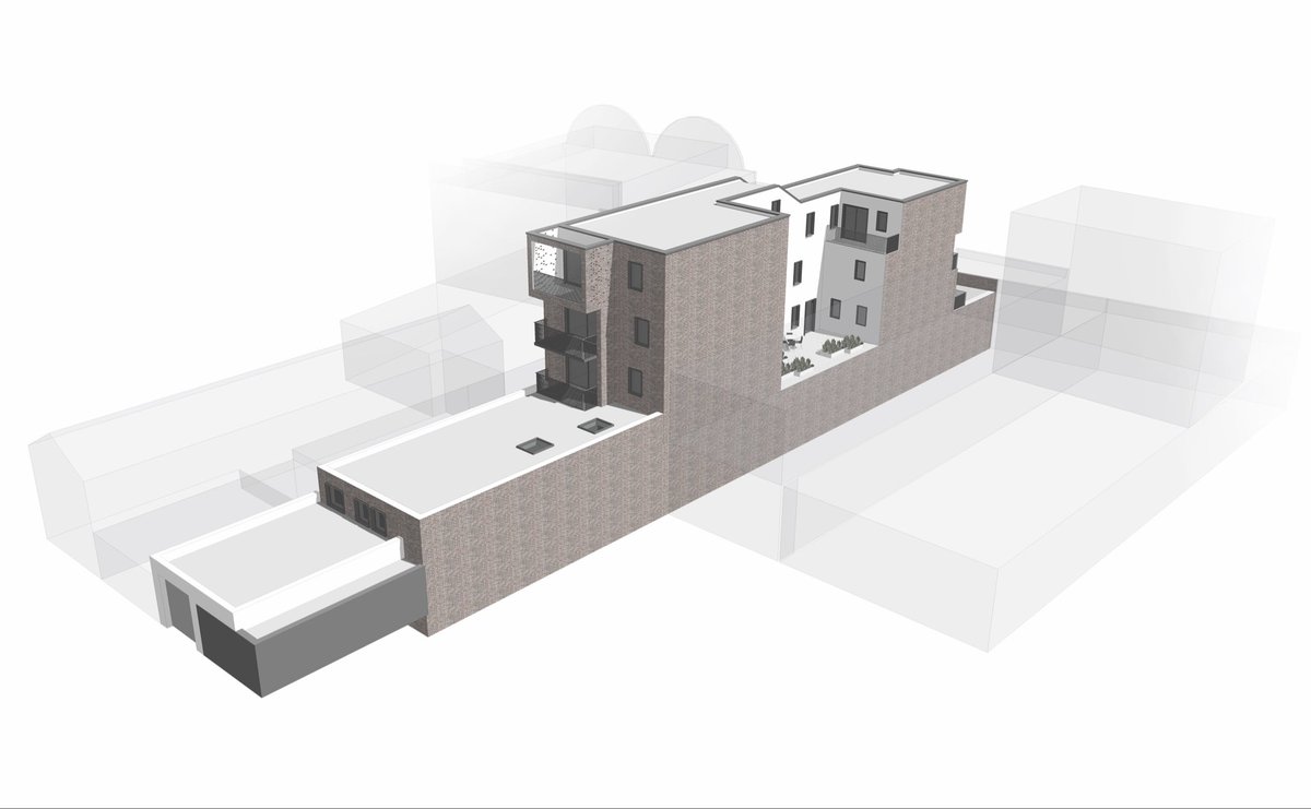 WatershedArchi's tweet image. A completed mixed use development in London #urbaninfill #mixedusedevelopment #london